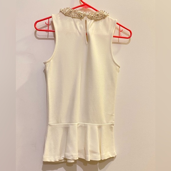 Zara beaded Peplum top - Picture 3 of 4